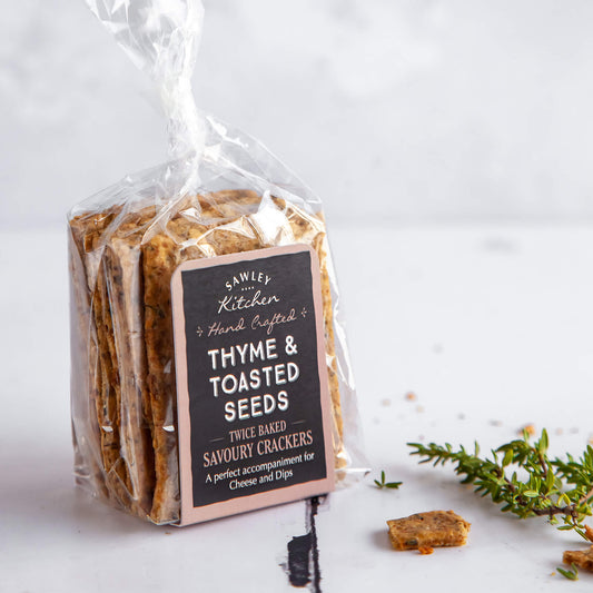 Sawley Kitchen Thyme & Toasted Seed Crackers